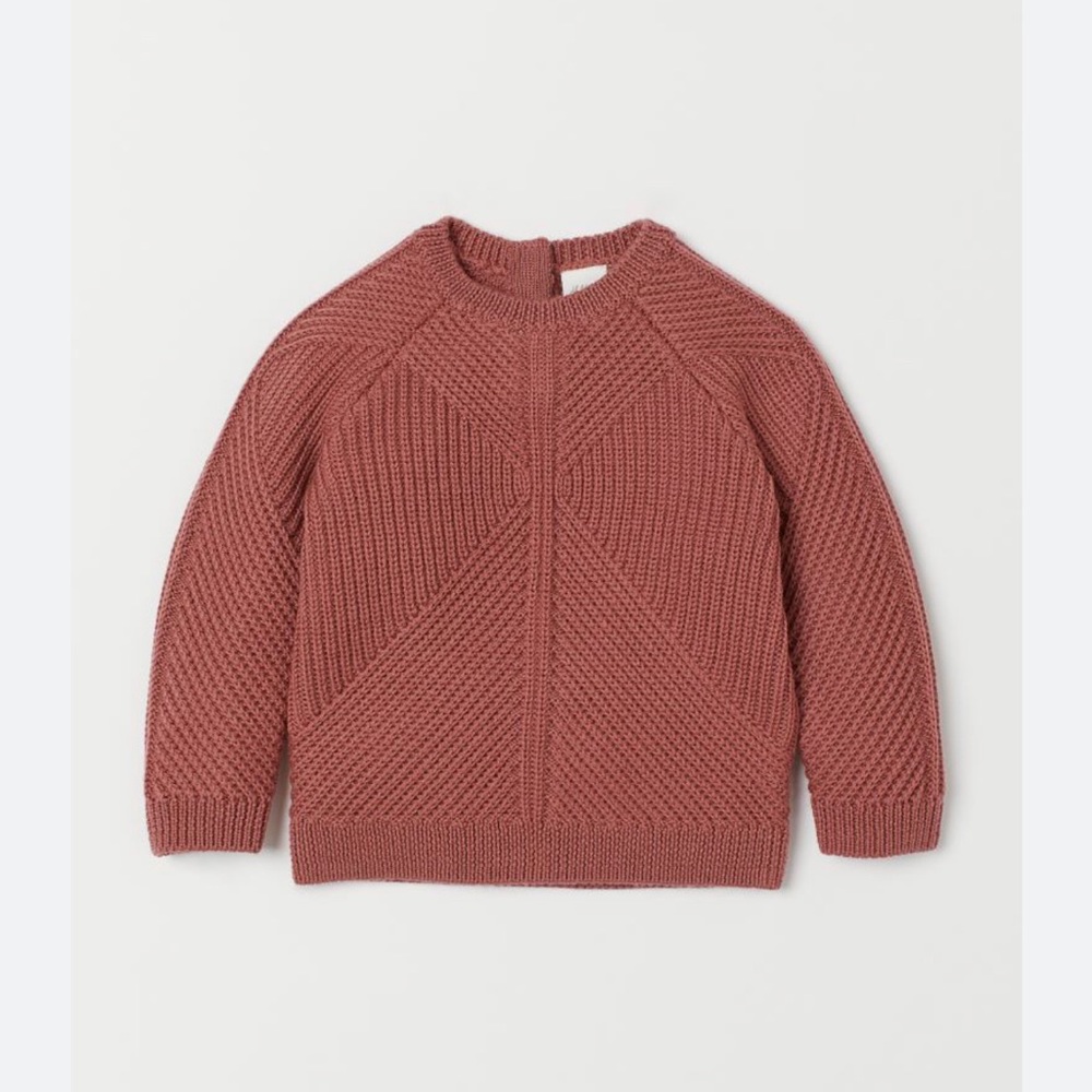 H&M textured knit wool sweater